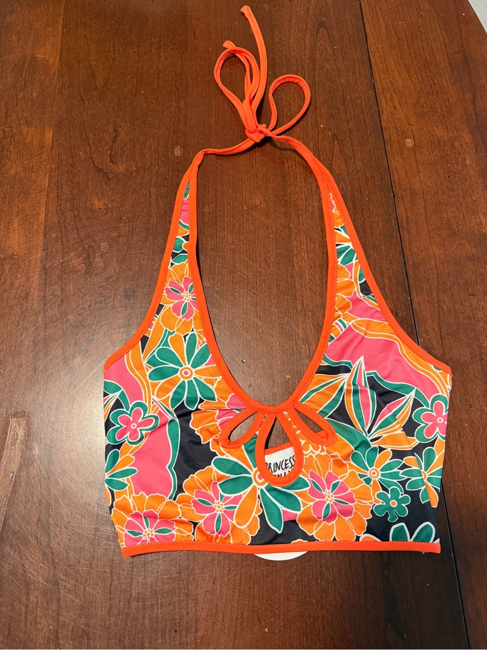 NWT Princess Polly Fairfield Top Multi Swim Top Size 2